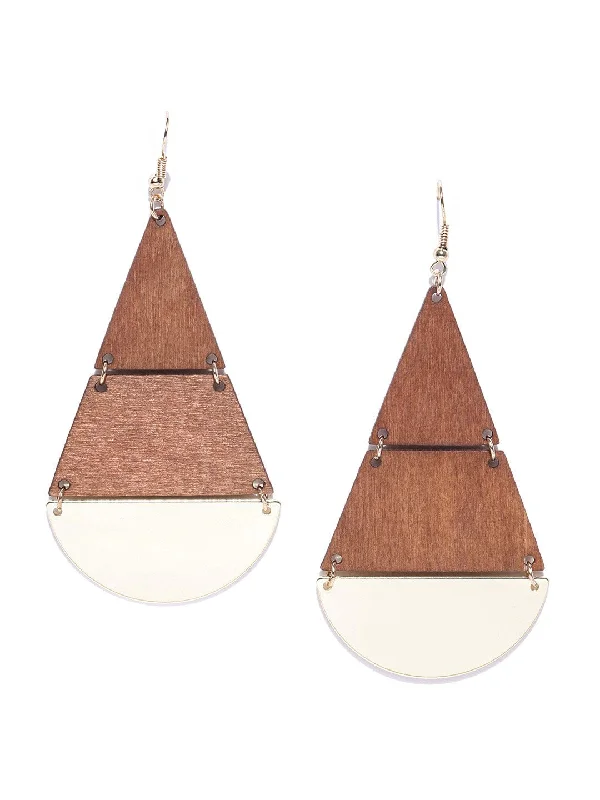 Women's Wooden Earrings For Girls/Women - Priyaasi