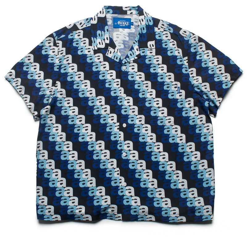 Awake NY Triple 'A' Print Camp Shirt - Blue/Multi