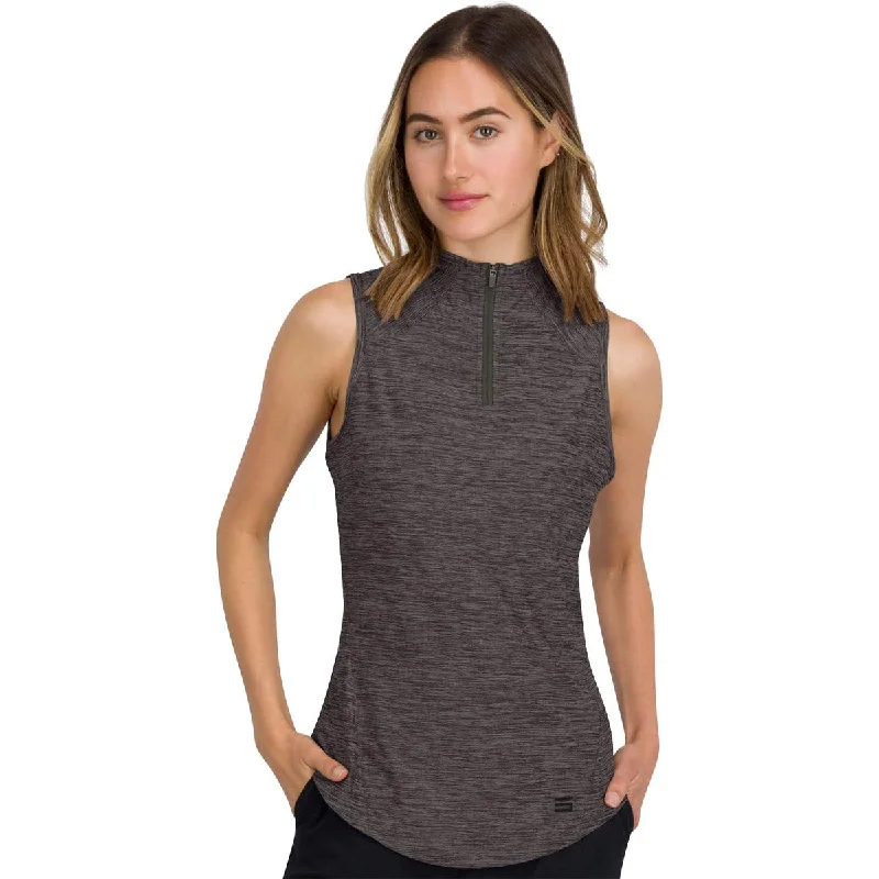 Three Sixty Six Women's Sleeveless Mock Neck Golf Polo