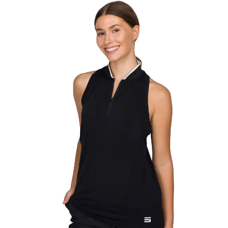 Three Sixty Six Women's Sleeveless Racer Tank Golf Polo