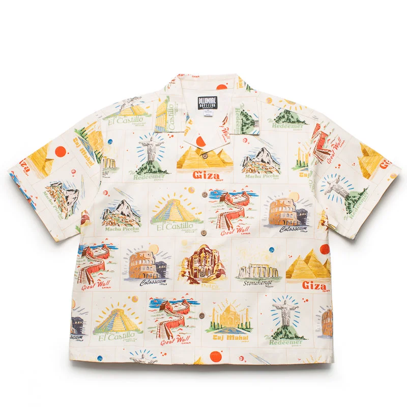 Billionaire Boys Club Globetrotter Woven Shirt - Gardenia