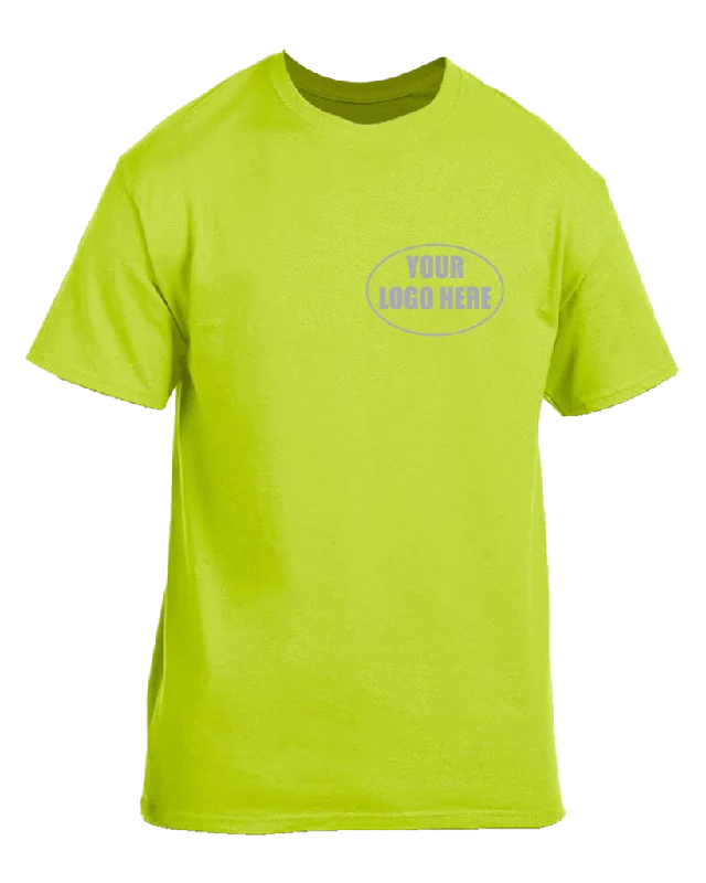 High Visibility Short Sleeve Shirt With Reflective Custom Logo