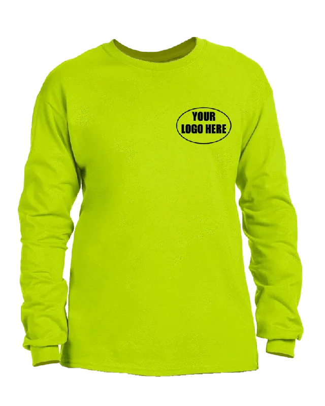 High Visibility Long Sleeve Shirt With Custom Logo